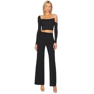Spanx Black The Perfect Pant High Rise Flare Trouser XS A21